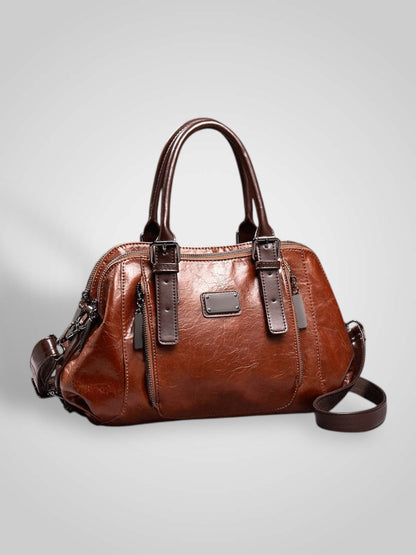 Villa Women's Plain Leather Handbag, view 1