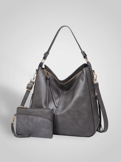 Souf Women's Faux Leather Hobo Bag, view 6