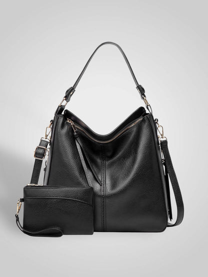 Souf Women's Faux Leather Hobo Bag, view 2