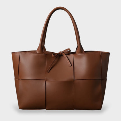 Agathi Women's Faux Leather Panel Tote Bag, view 4