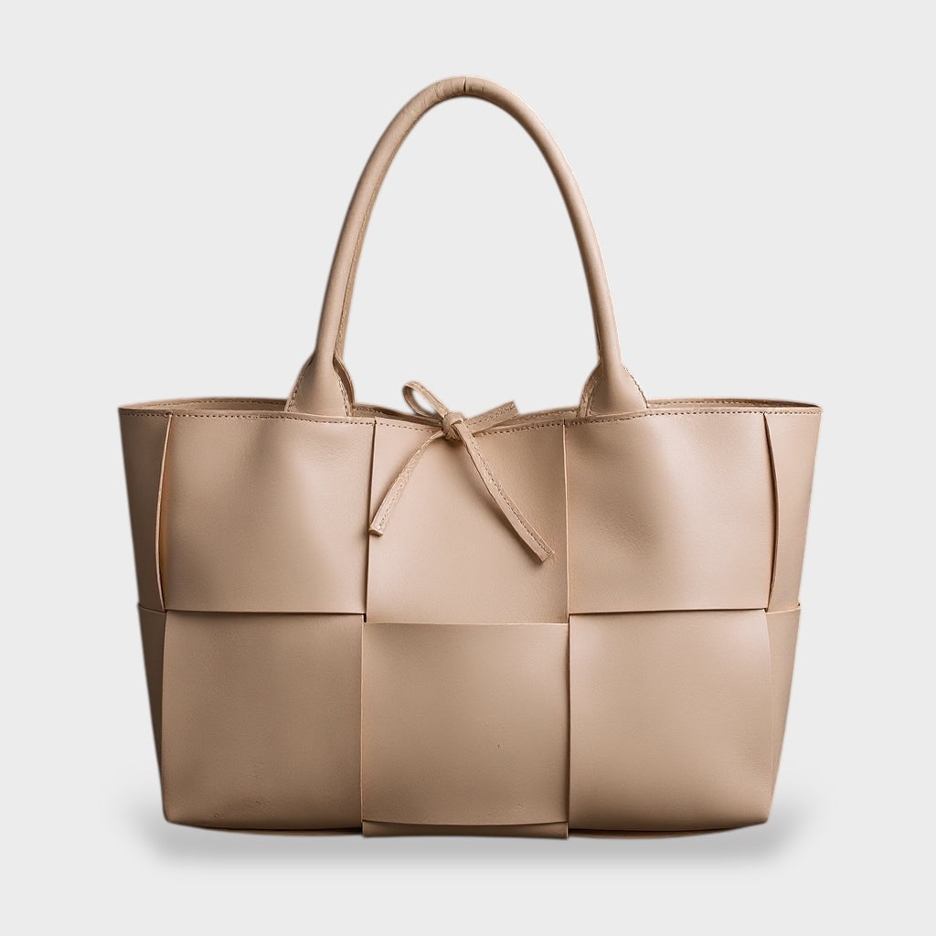 Agathi Women's Faux Leather Panel Tote Bag, view 2