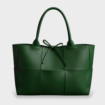 Agathi Women's Faux Leather Panel Tote Bag, view 1