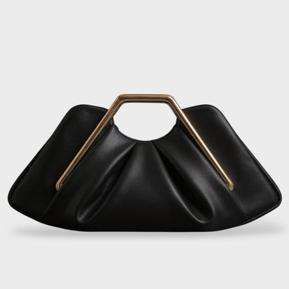Martha Women's Origami Fold Gold Handle Clutch Bag, view 7