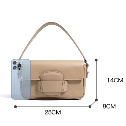 Ismene Women's Leather Flap Shoulder Bag, view 8