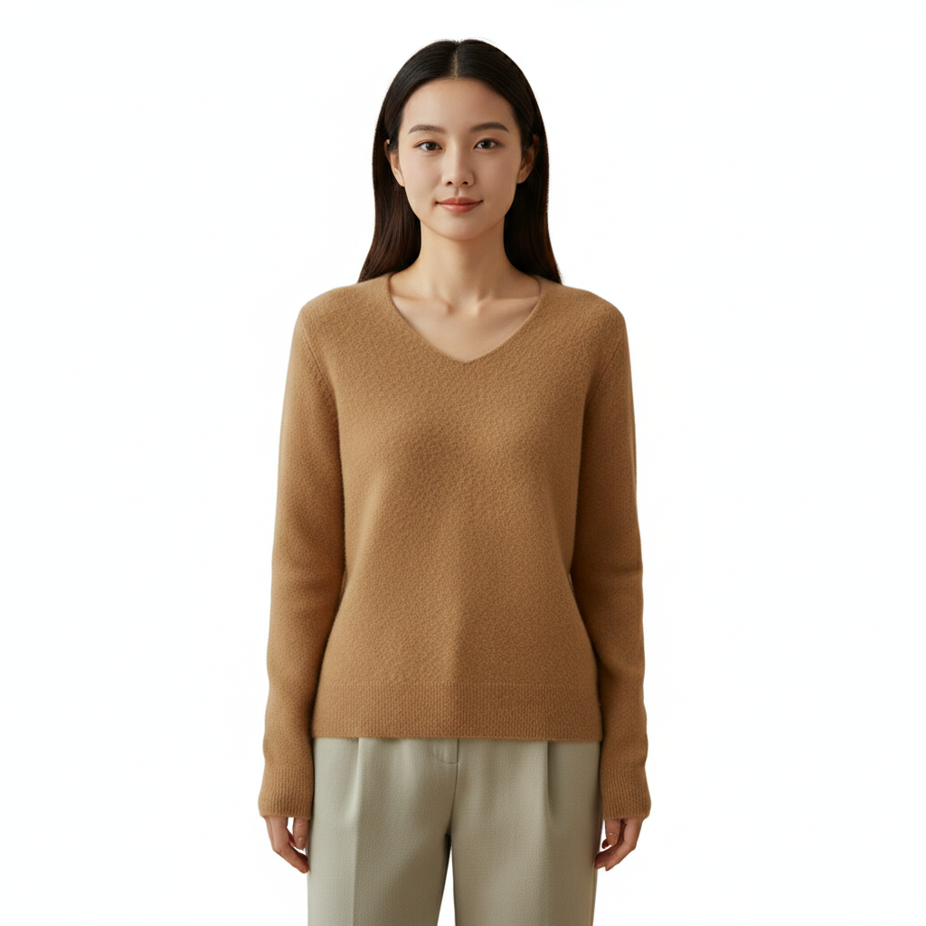 Women's Sweater with Long Sleeves and Soft Blend