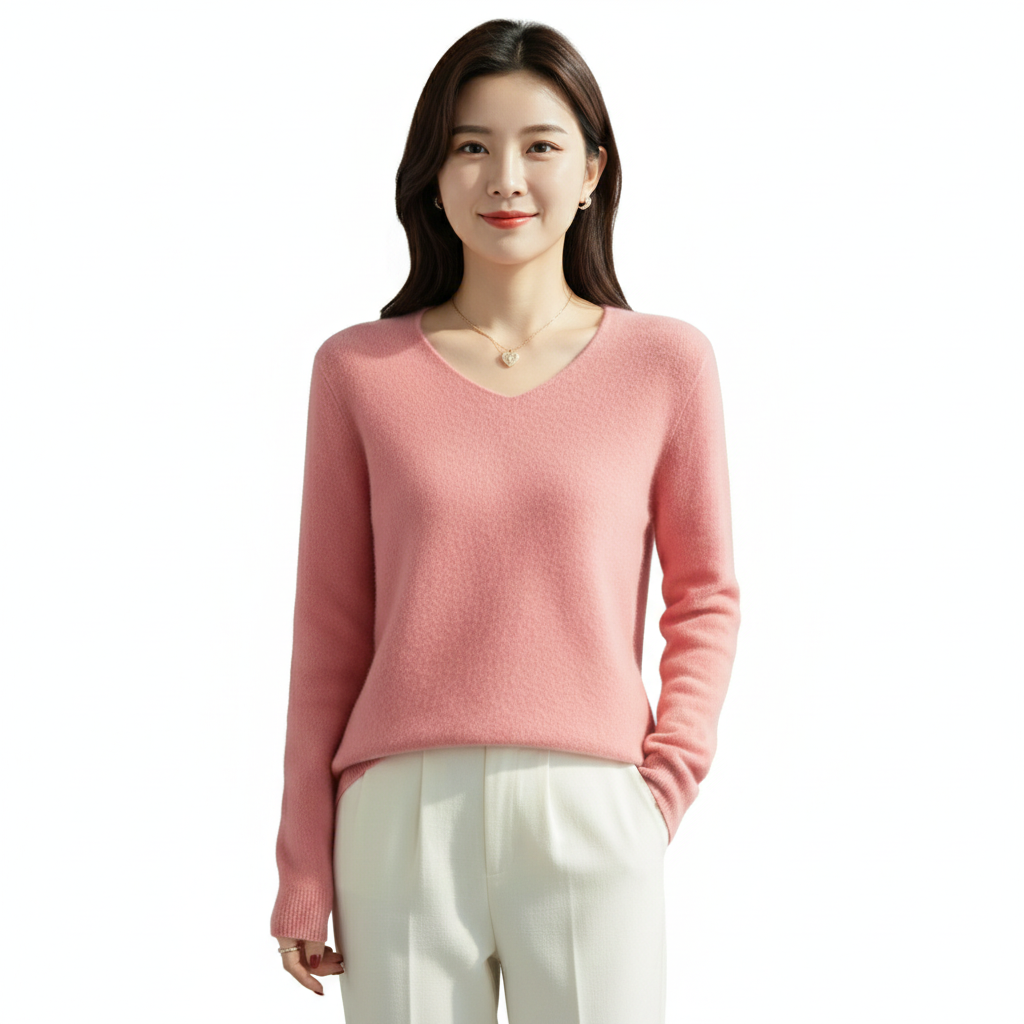 Women's Sweater with Long Sleeves and Soft Blend