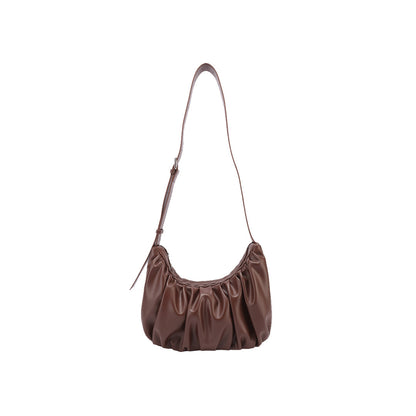 Chara Women's Croissant Shaped Faux Leather Crossbody Bag, view 1