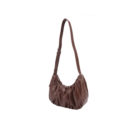 Chara Women's Croissant Shaped Faux Leather Crossbody Bag, view 8