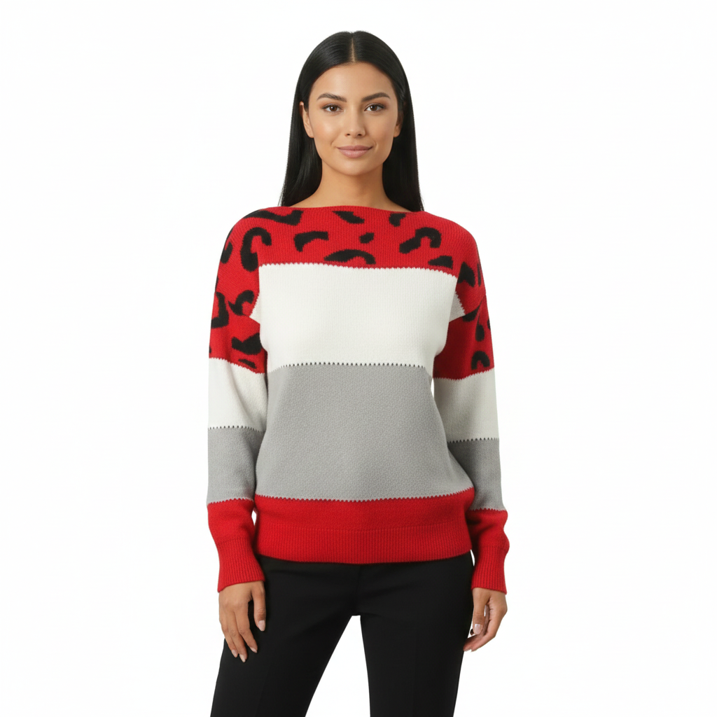 Women's Hoodie in Leopard Print Fleece