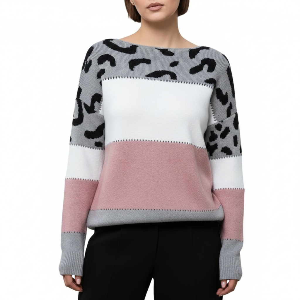 Women's Hoodie in Leopard Print Fleece