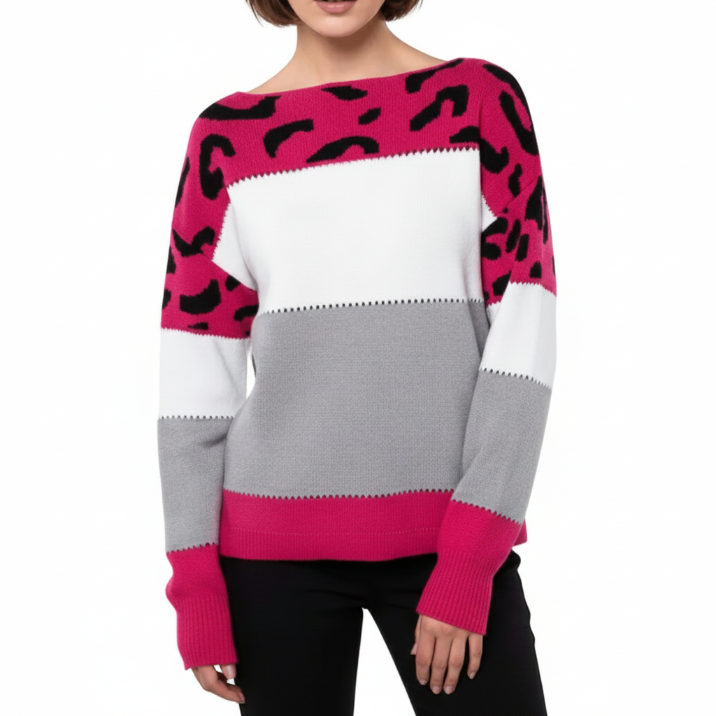 Women's Hoodie in Leopard Print Fleece