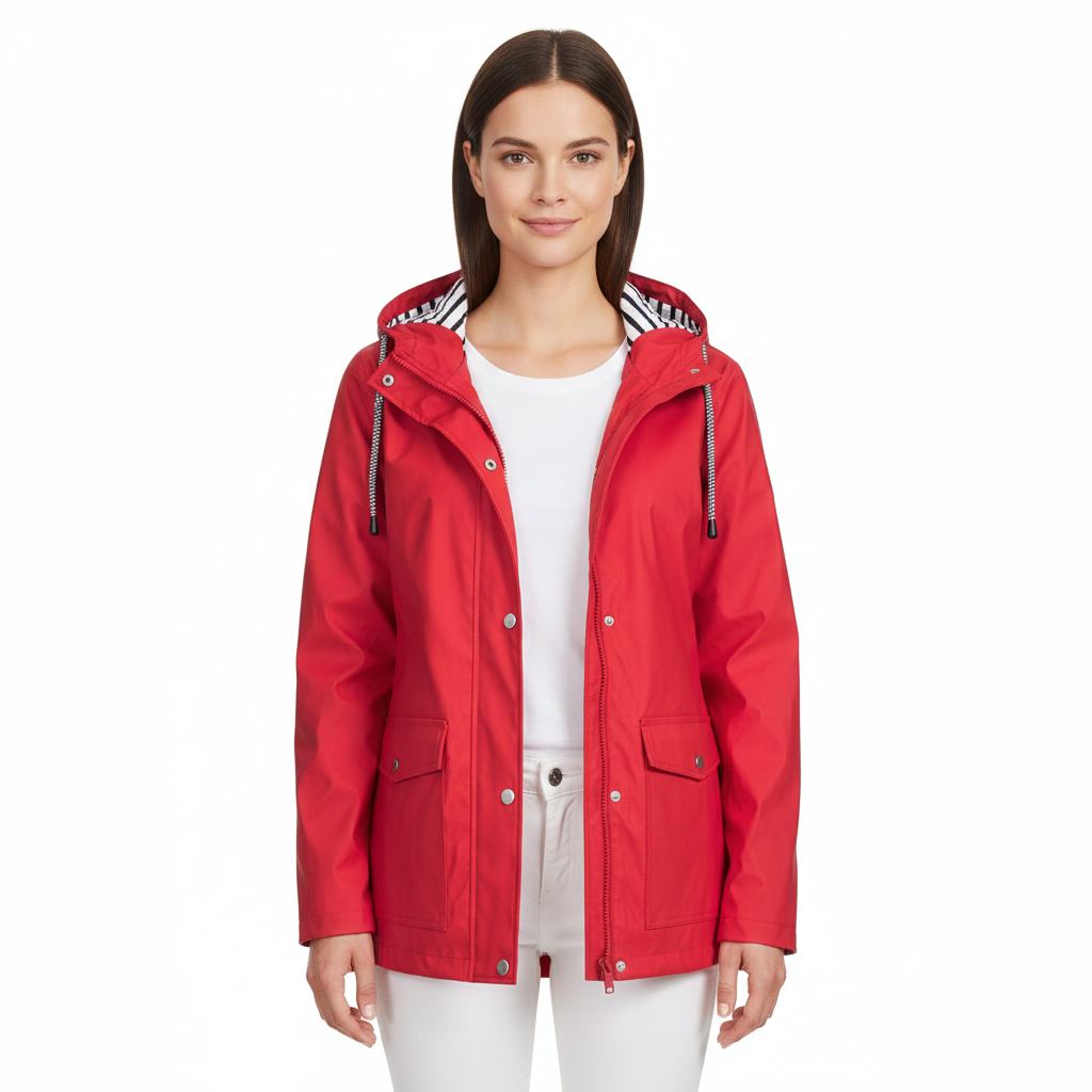 Women's Rain Jacket with Rain Protection and Modern Style
