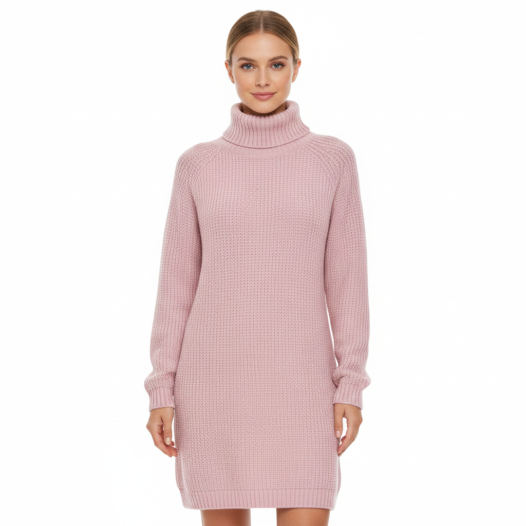 Women's Sweater Dress with Long Sleeves