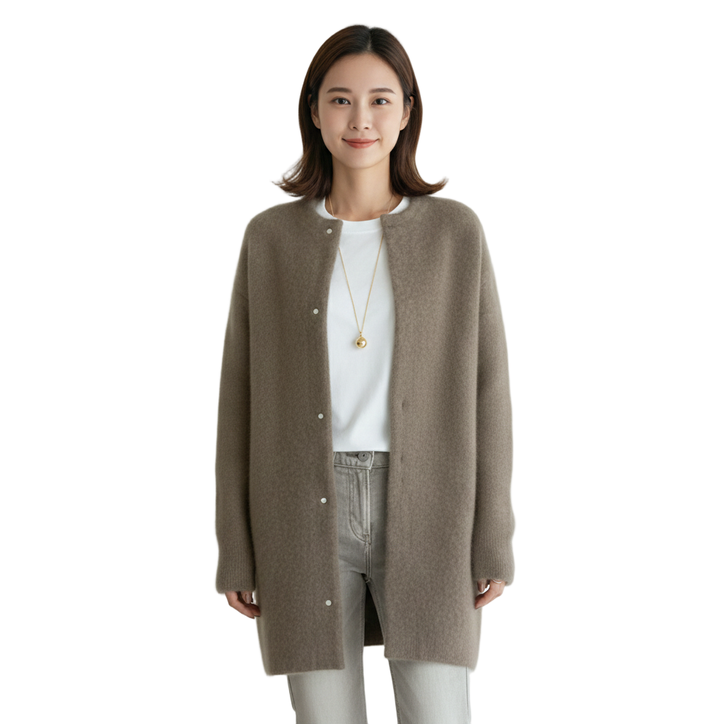 Women's Cardigan with High-Quality Knit
