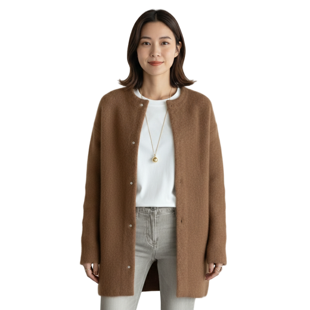 Women's Cardigan with High-Quality Knit