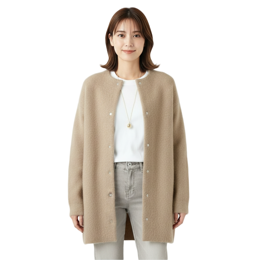 Women's Cardigan with High-Quality Knit
