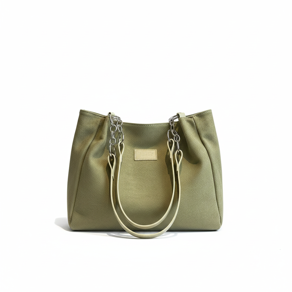 Women's Bag with Suede-Like Material and Modern Design