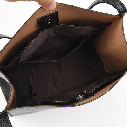 Mariah Women's Leather Zip Top Shoulder Bag, view 5