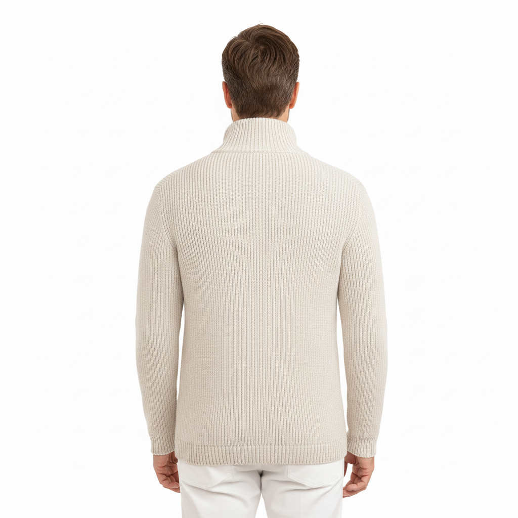 Men's Knit Cardigan with Versatile Design for Everyday Use