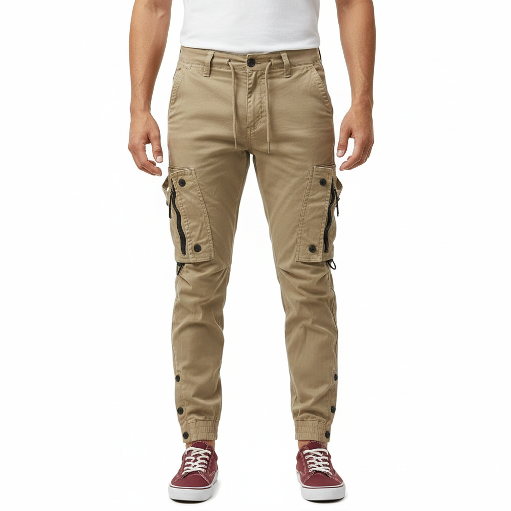 Men's Stretch Cargo Pants with Spandex