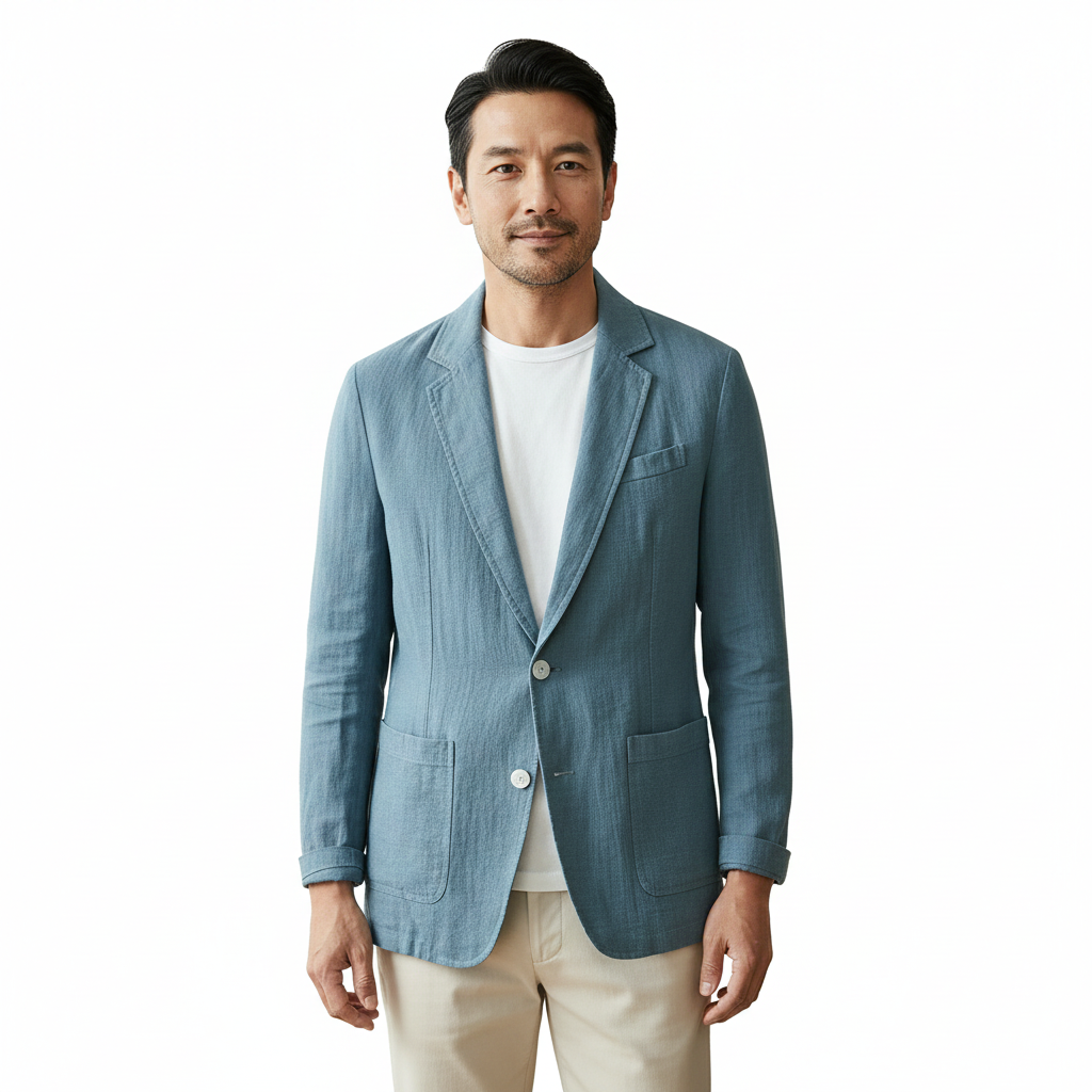 Men's Lightweight Linen Blazer with Modern Style