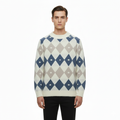 Men's Sweater with Round Neck in Modern Style