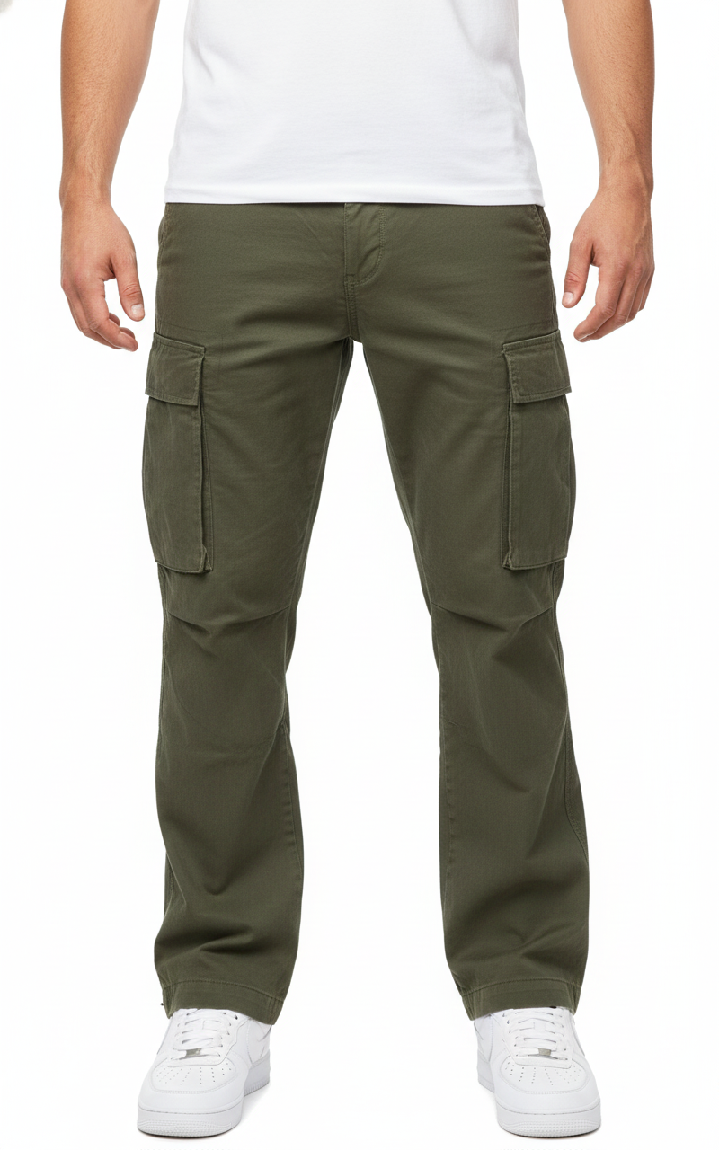 Men's Cargo Pants with Wide Legs