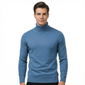Men's Sweater with High Collar in Universal Style
