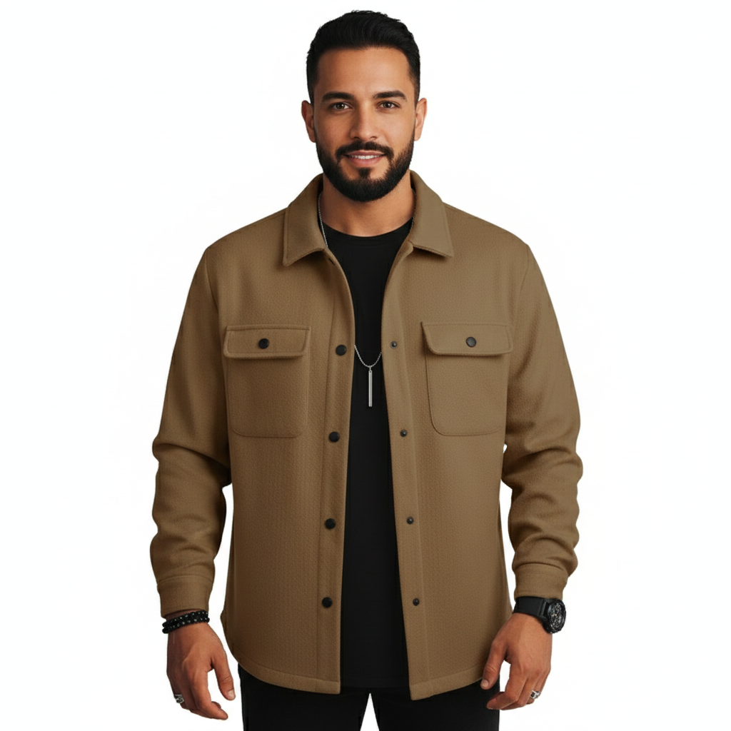 Men's Shirt with Warm Soft Fabric