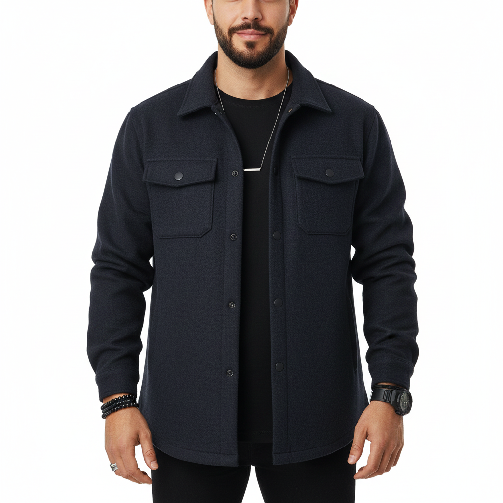 Men's Shirt with Warm Soft Fabric