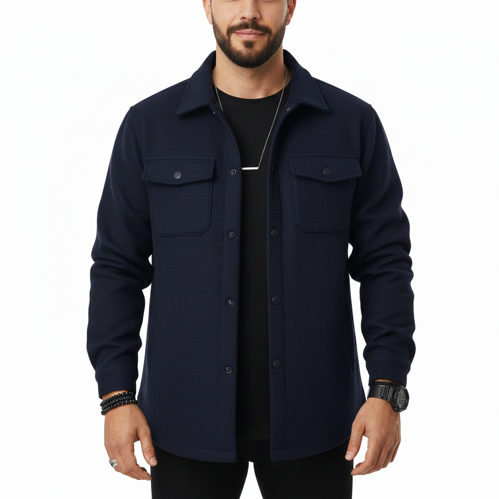Men's Shirt with Warm Soft Fabric