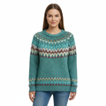 Women's Sweater with Wavy Pattern