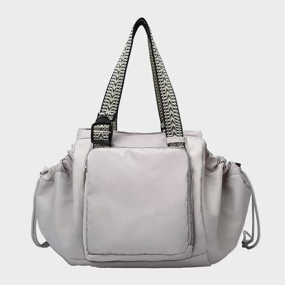 Ezra Women's Woven Strap Tote Bag, view 5