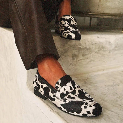 Brynn Women's Animal Print Slip On Loafers, view 1