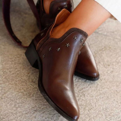 Bryony Women's Studded Pointed Toe Western Boots, view 1
