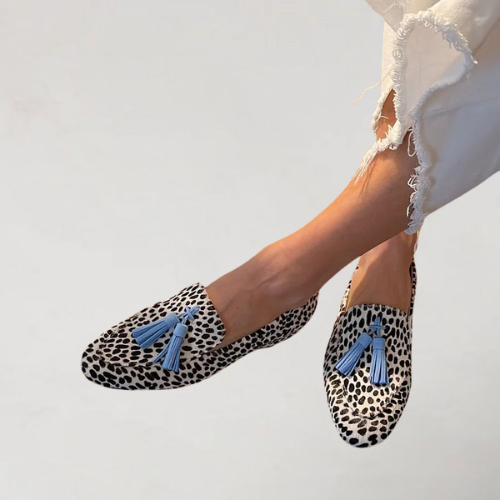 Christel Women's Dotted Tassel Loafers, view 2