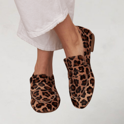 Sabine Women's Leopard Print Slip On Loafers, view 2