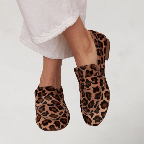 Sabine Women's Leopard Print Slip On Loafers, view 2