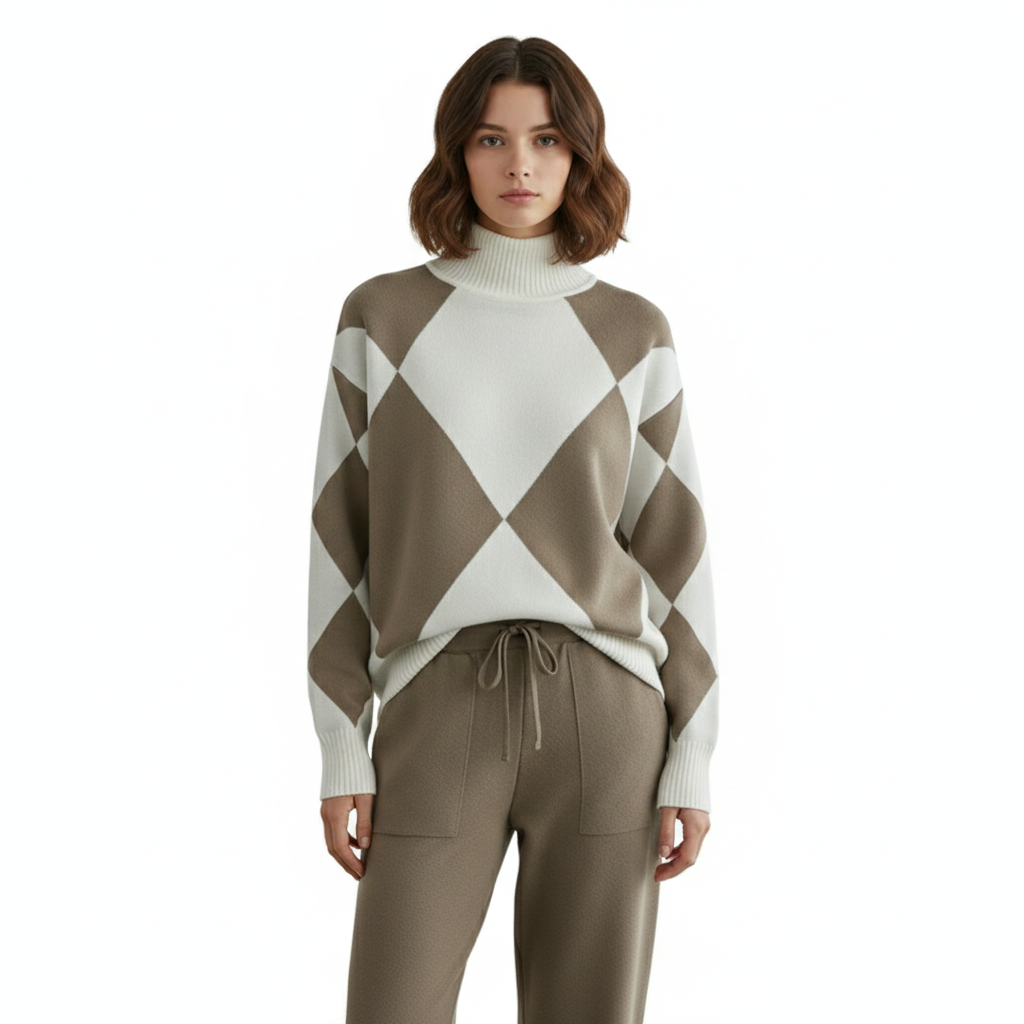 Women's Knit Set with Modern Style