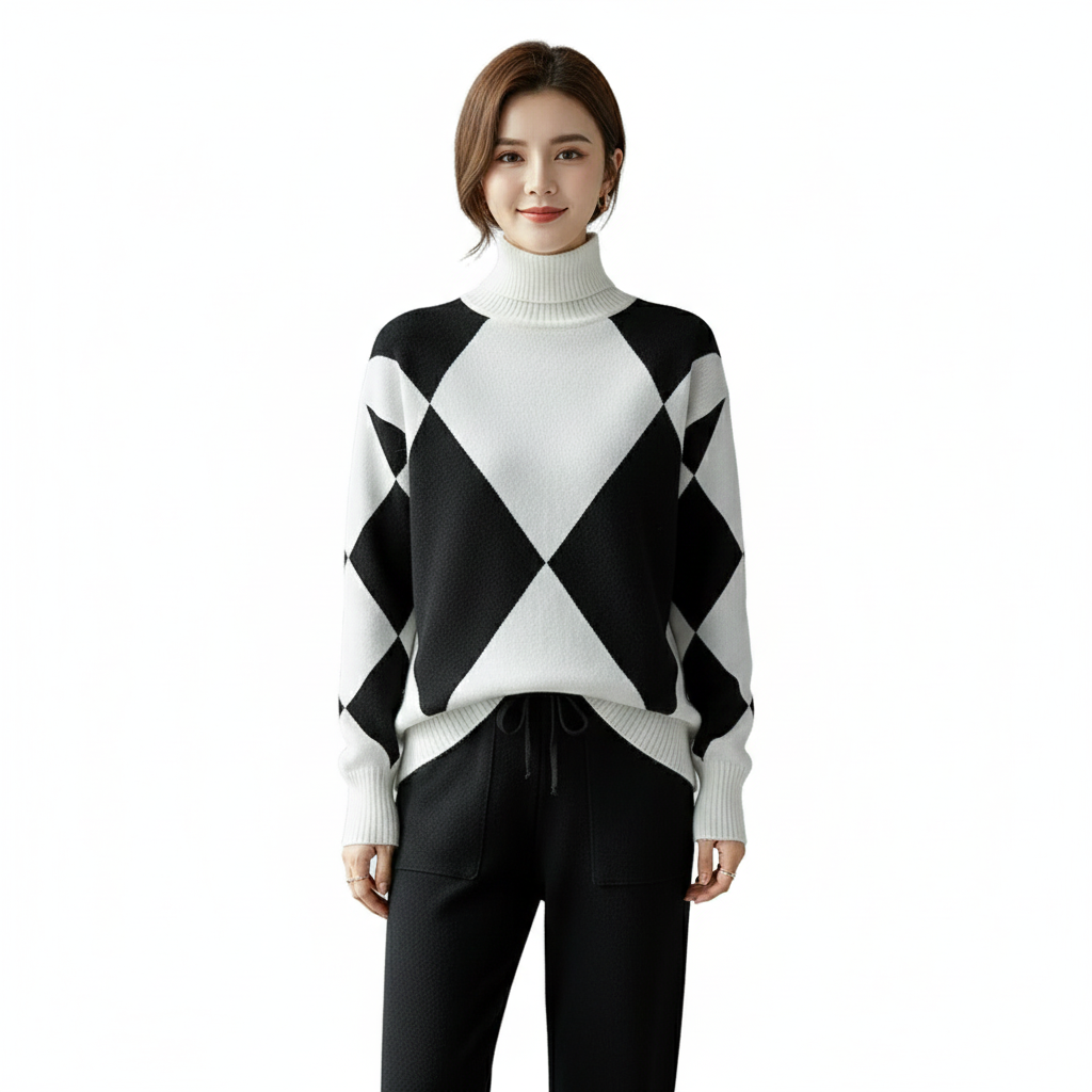 Women's Knit Set with Modern Style