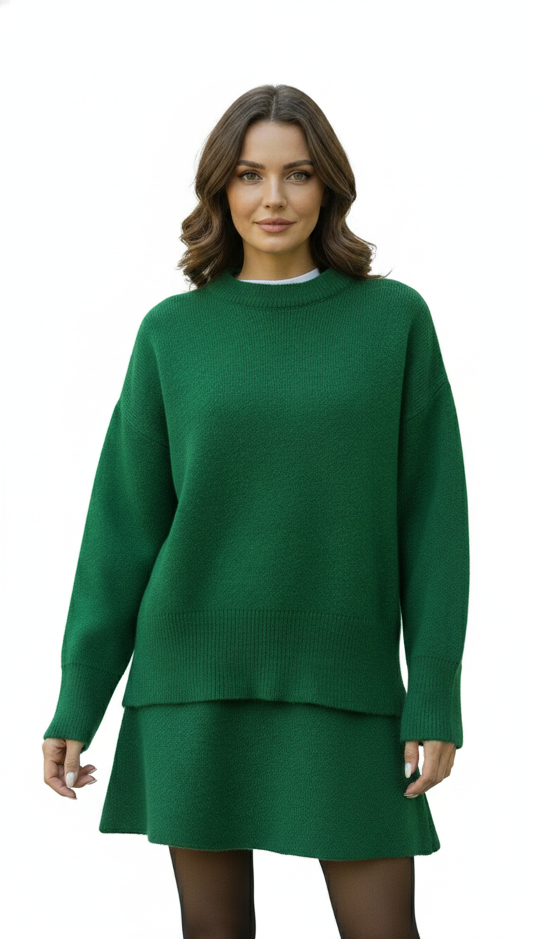 Women's Wool Set with Soft Autumn Features