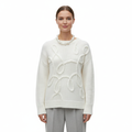 Women's Sweater with Round Neckline and Long Sleeves
