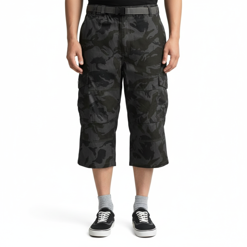 Men's Shorts with Lightweight Fabric and Practical Pockets