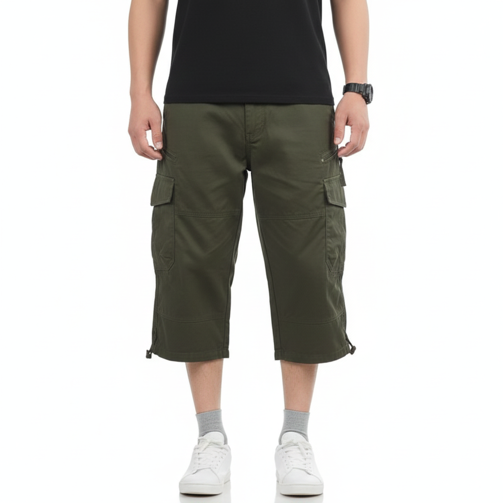 Men's Shorts with Lightweight Fabric and Practical Pockets