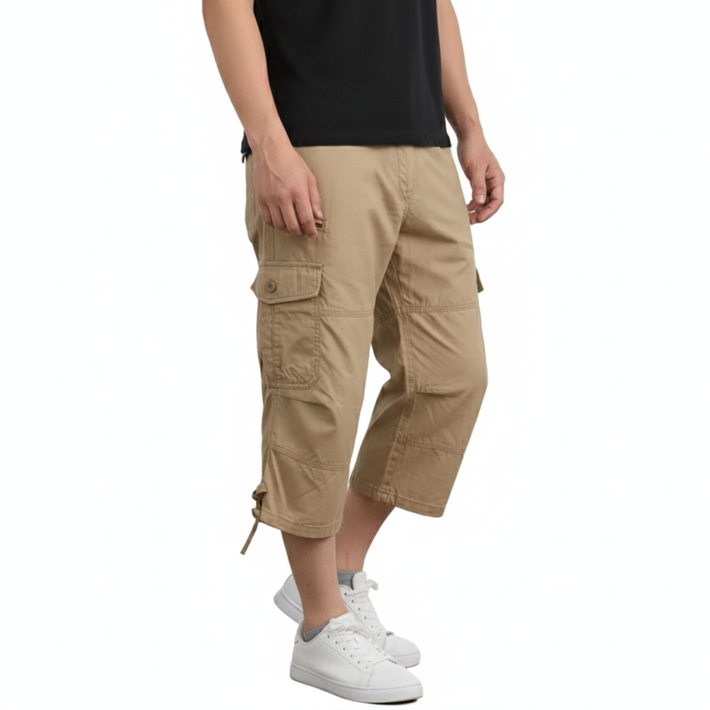 Men's Shorts with Lightweight Fabric and Practical Pockets