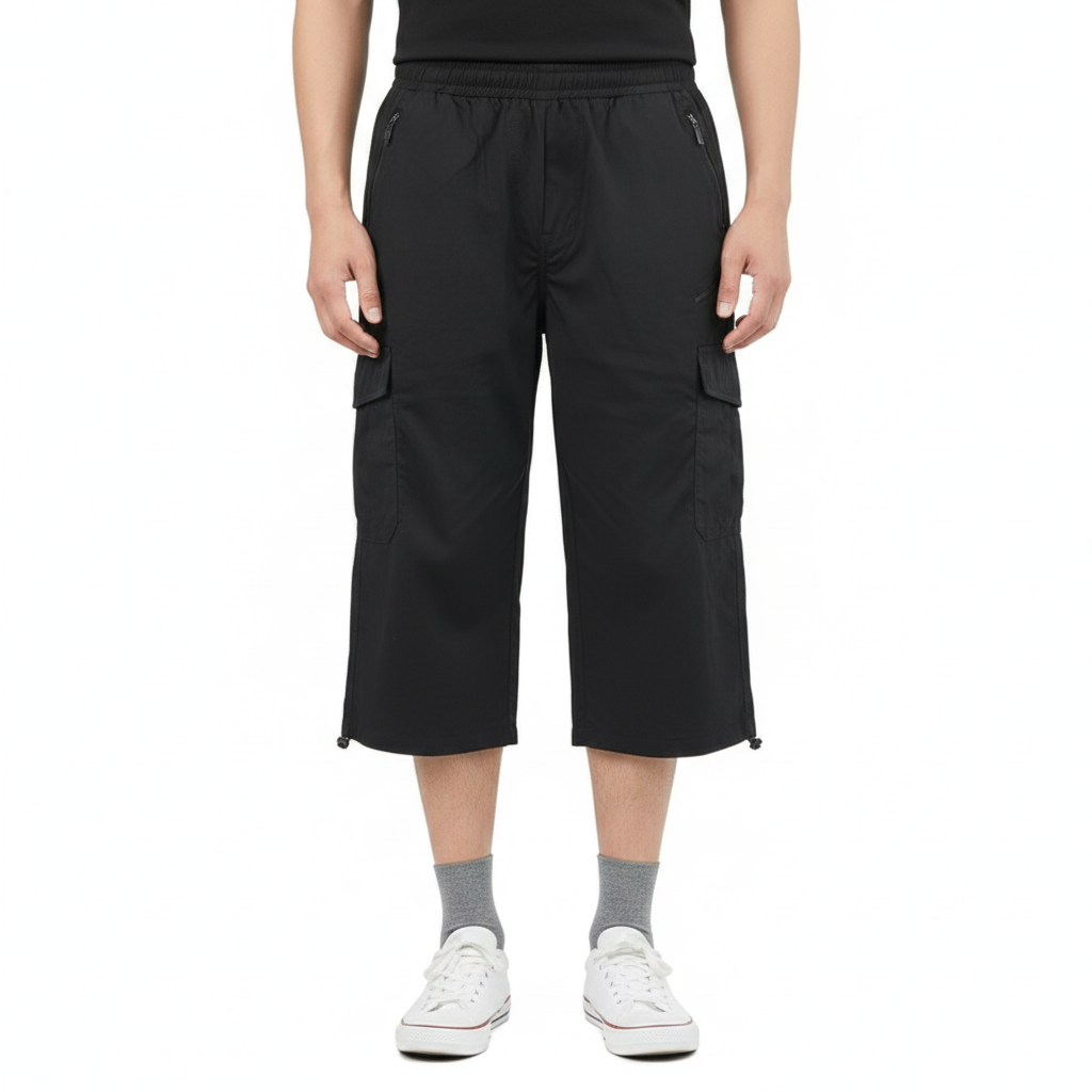 Men's Shorts with Lightweight Fabric and Practical Pockets