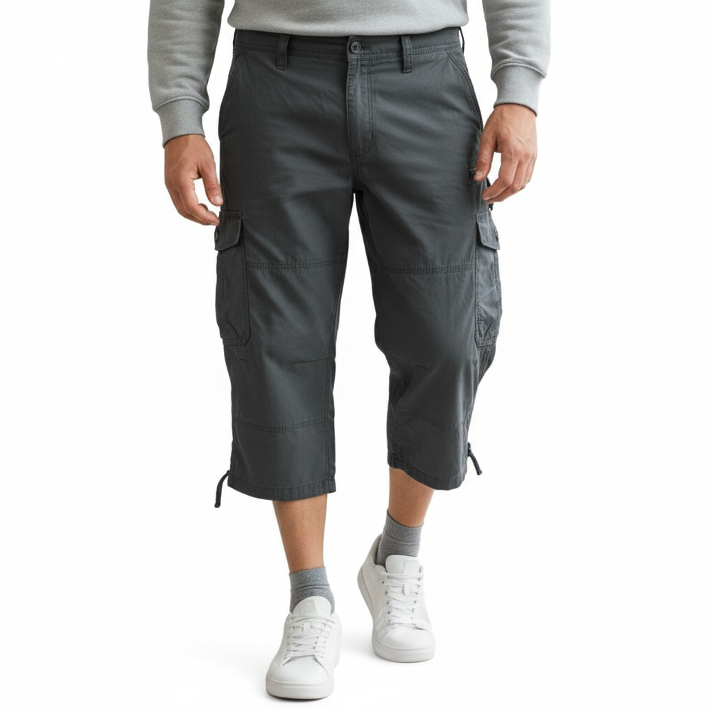 Men's Shorts with Lightweight Fabric and Practical Pockets