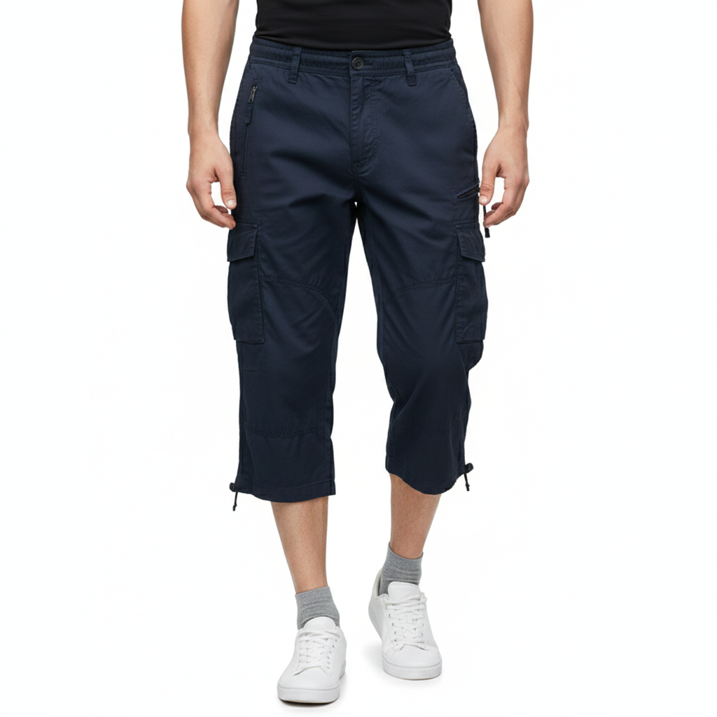 Men's Shorts with Lightweight Fabric and Practical Pockets