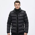 Men's Quilted Vest with Thermal Insulation and Zip Closure