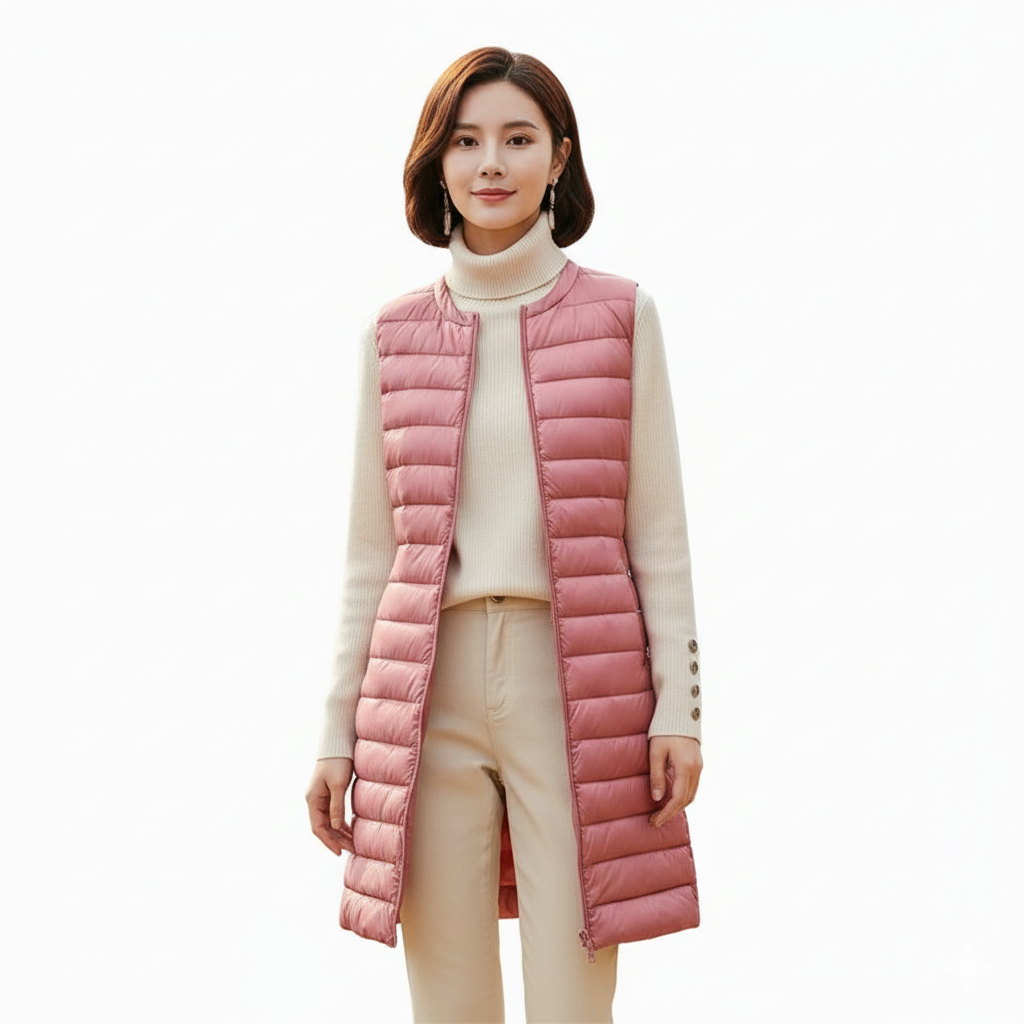 Women's Ultra-Lightweight Down Gilet for Spring